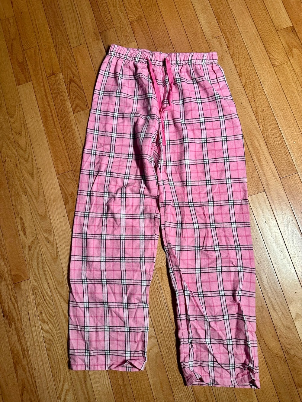 CAFE PRESS Women’s Pink Plaid Pajama Pants with Drawstring Waist